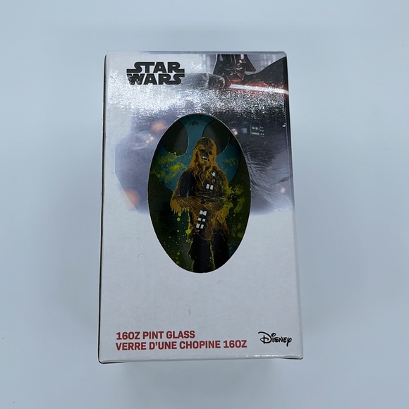 Star Wars glass pints. New. Set of 4. Luke Skywalker, Leia, Chewbacca, Han Solo - Picture 4 of 8